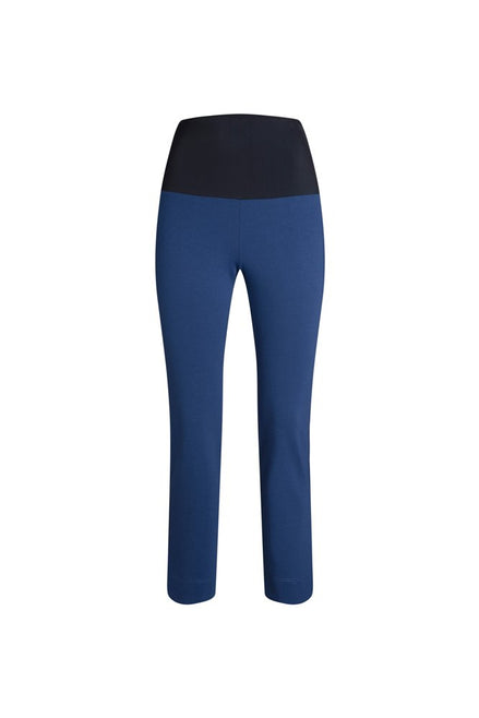 Panta Audrey cotone blu chiaro con baschina