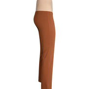 Audrey Trousers in Tan Cotton with Baschina Waistband