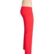 Audrey Trousers in Red Cotton with Baschina Waistband