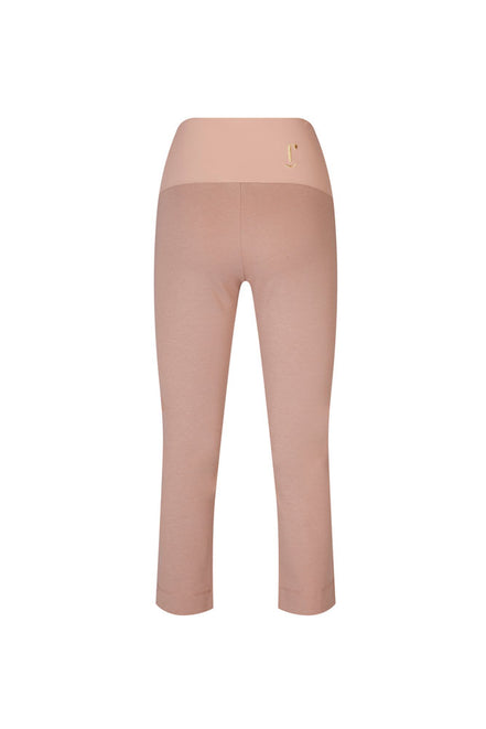 BB Trousers in Latte Cotton with Baschina Waistband