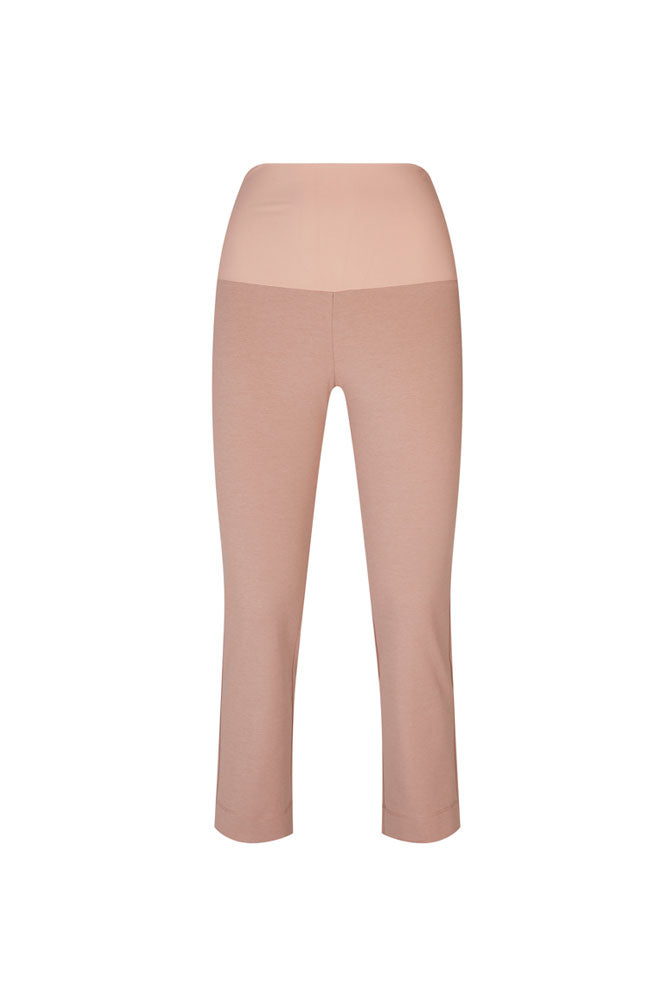 BB Trousers in Latte Cotton with Baschina Waistband