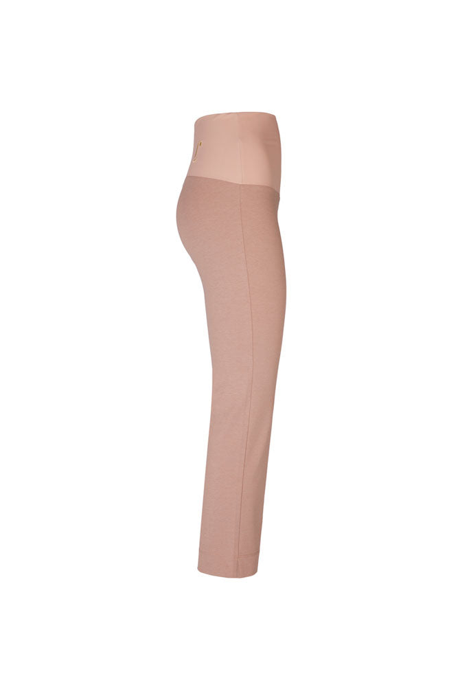 BB Trousers in Latte Cotton with Baschina Waistband