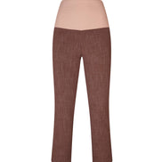 Panta BB cotone tabacco delavè con baschina