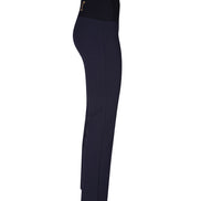 Panta Audrey punto milano cotone navy