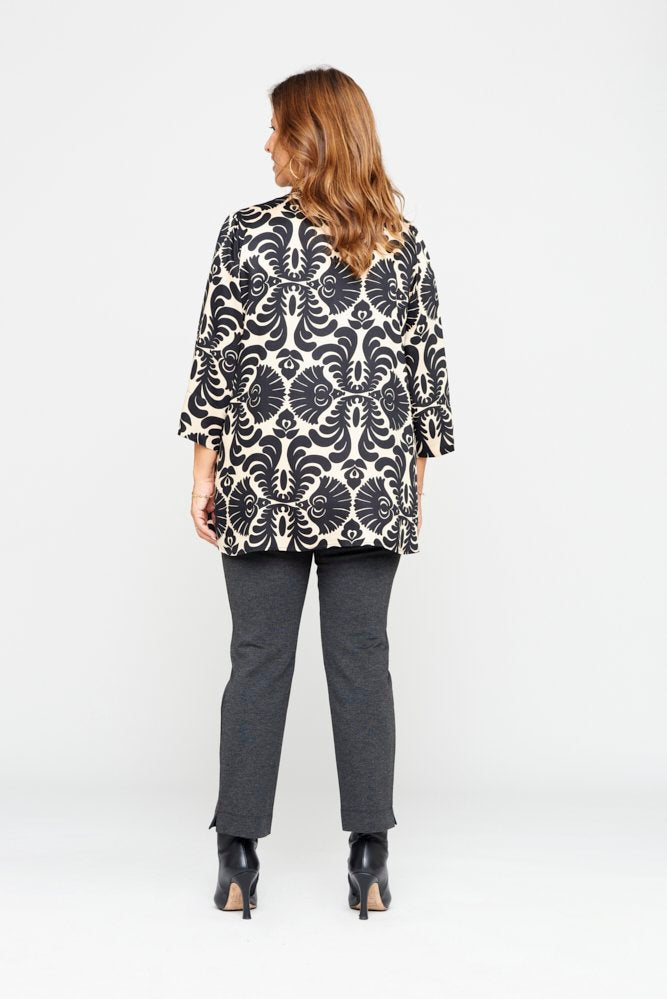 Audrey Trousers in Grey with Baschina Waistband