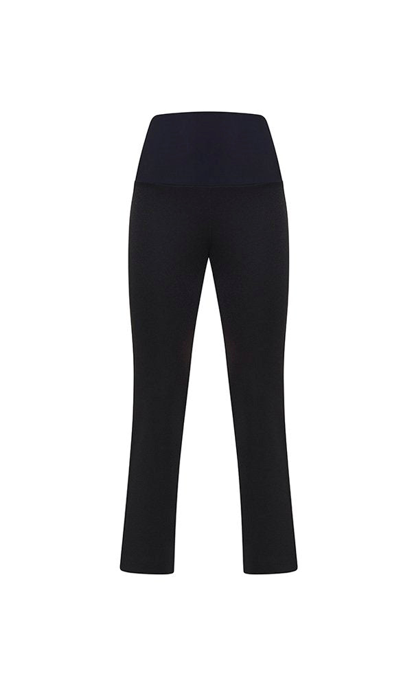 Panta Audrey lurex nero con baschina