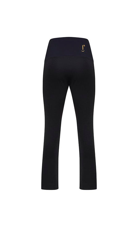 Panta Audrey lurex nero con baschina