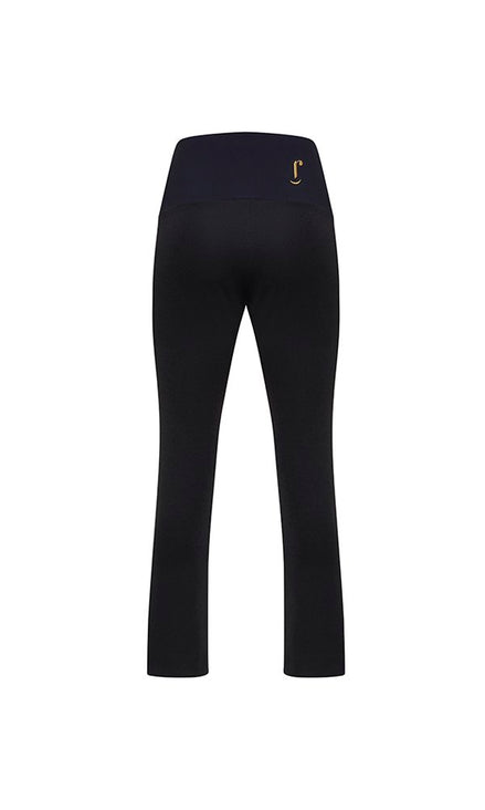 Panta Audrey lurex nero con baschina