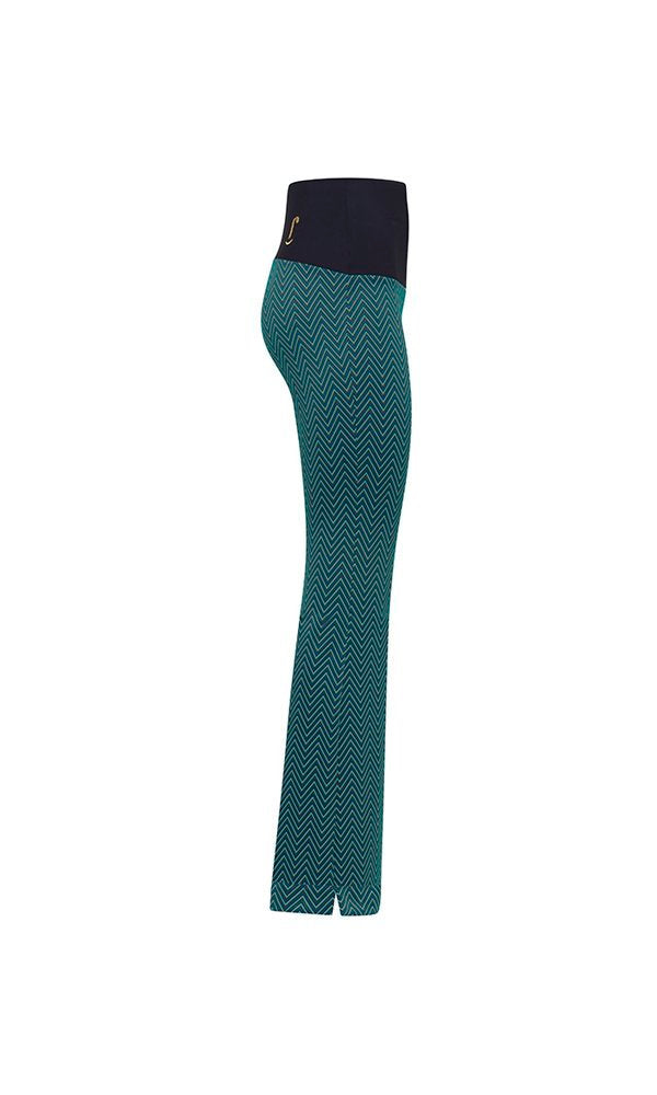 Panta Audrey spina verde con baschina