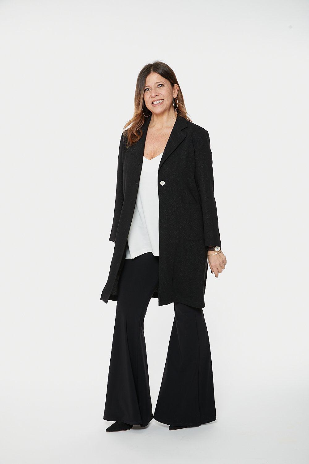London Trousers in Black with Baschina Waistband