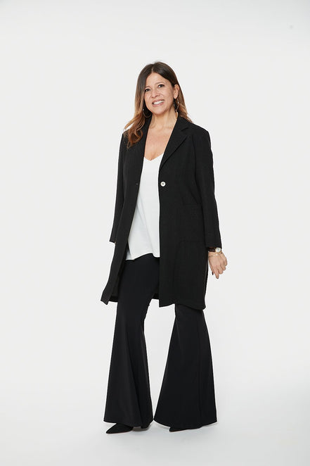 London Trousers in Black with Baschina Waistband