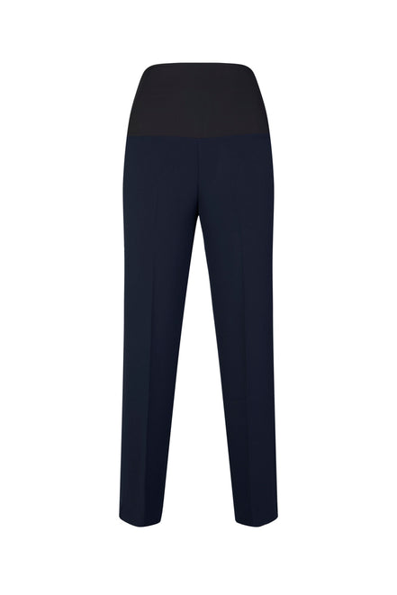 Panta Torino crepe cady blu