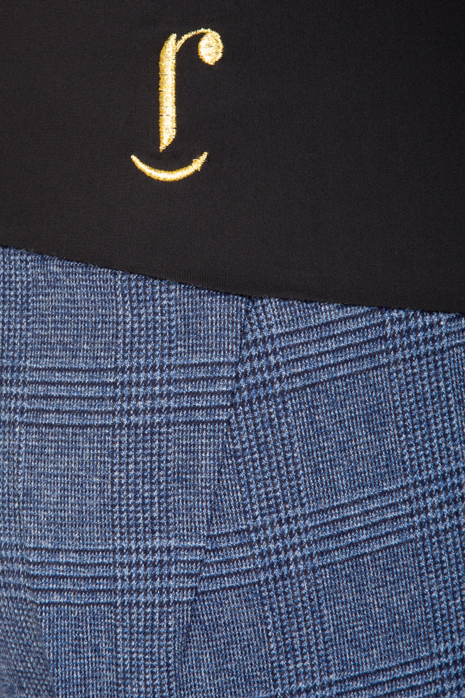 Panta Torino scozzese galles blu con baschina