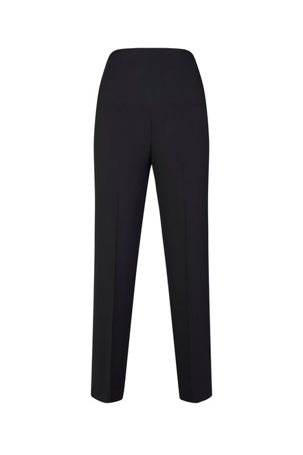 Panta Torino crepe cady nero con baschina