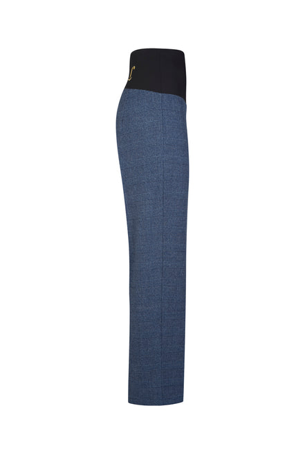 Panta Torino scozzese galles blu con baschina