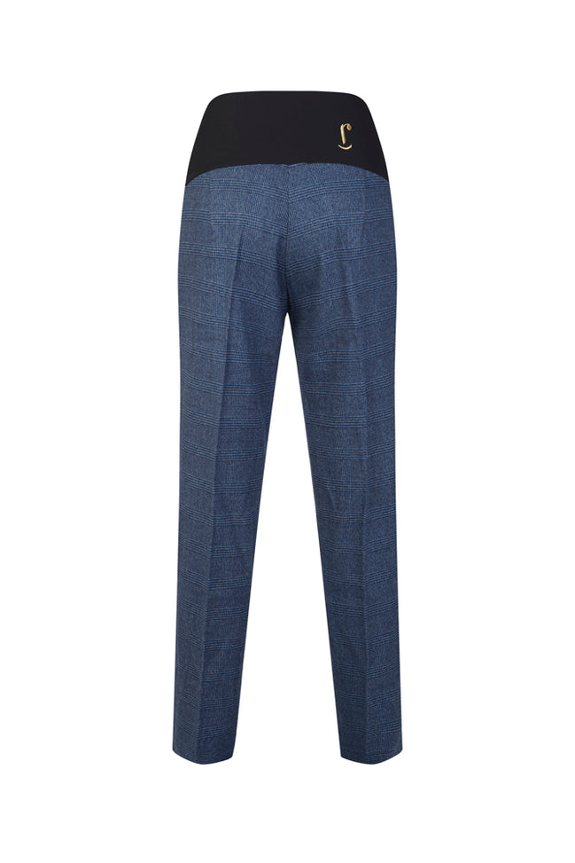 Panta Torino scozzese galles blu con baschina