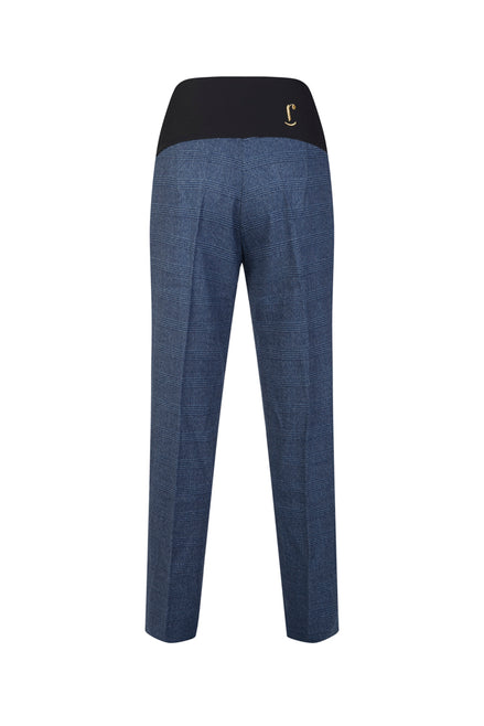 Panta Torino scozzese galles blu con baschina