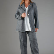 Panta Torino scozzese galles grigio con baschina
