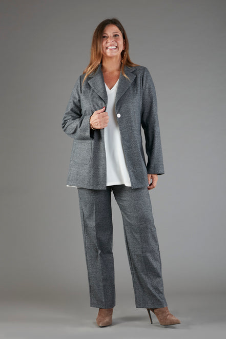 Panta Torino scozzese galles grigio con baschina