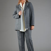 Panta Torino scozzese galles grigio con baschina