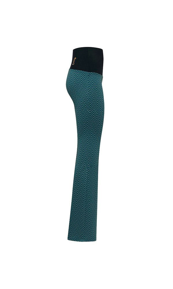 Panta Milano spina verde con baschina