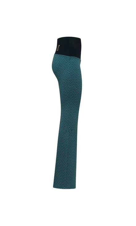Panta Milano spina verde con baschina