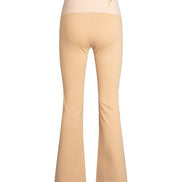 Panta Milano cotone beige con baschina