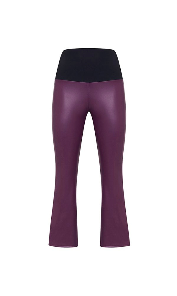 Panta Salina in ecopelle viola