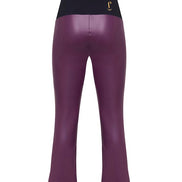 Panta Salina in ecopelle viola