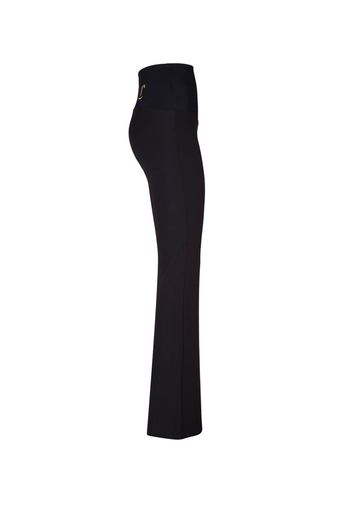 Panta Milano fluido nero con baschina