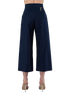 Panta Capri cotone blu con baschina