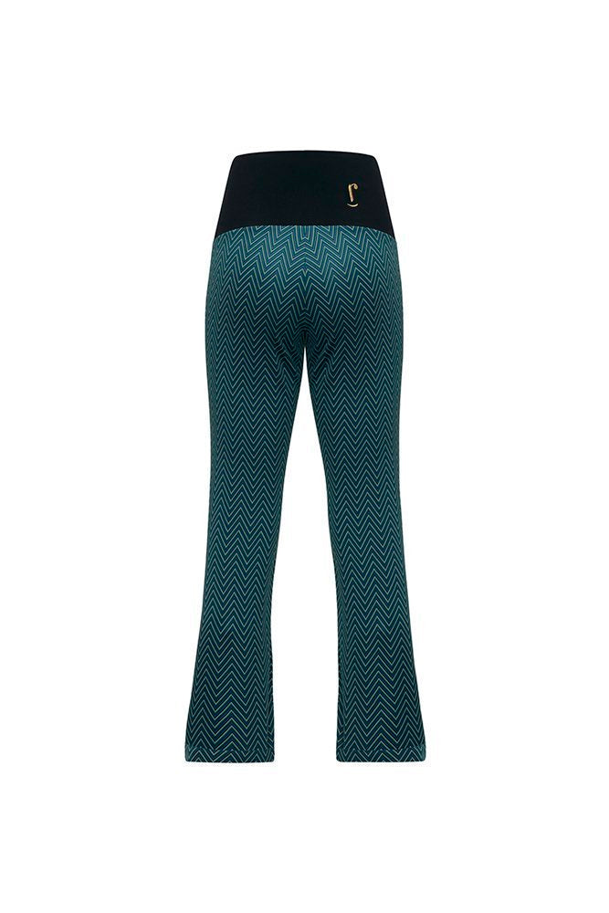 Panta Milano spina verde con baschina