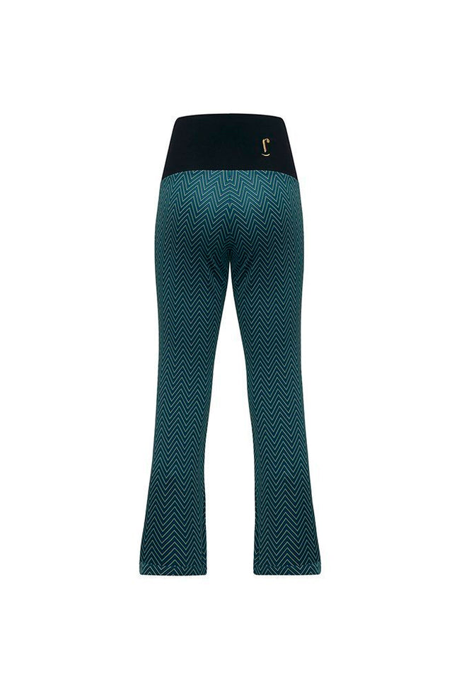 Panta Milano spina verde con baschina