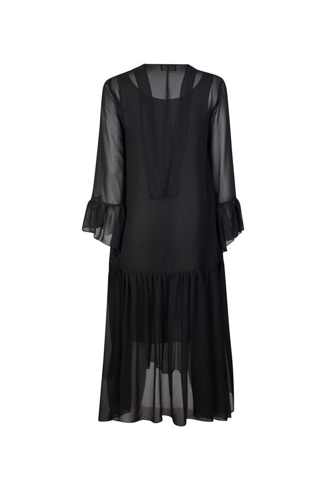 Abito Romantic Saint Tropez voile nero