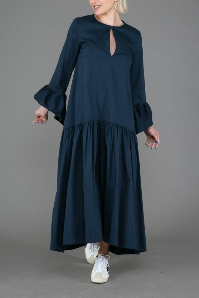 Saint Tropez Dress in Blue Cotton