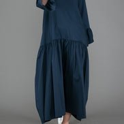 Saint Tropez Dress in Blue Cotton