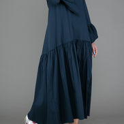 Saint Tropez Dress in Blue Cotton