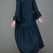 Saint Tropez Dress in Blue Cotton