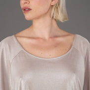 Top Salina Jersey Lurex Platino