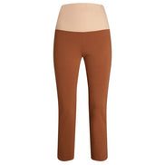 Panta BB cotone cuoio con baschina
