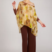 Top Camilla voile stampa fiori