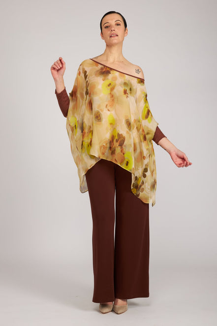 Top Camilla voile stampa fiori