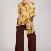 Top Camilla voile stampa fiori