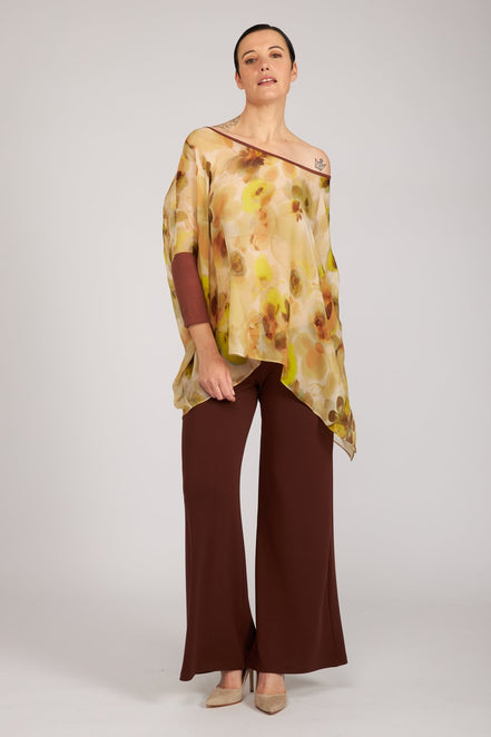 Top Camilla voile stampa fiori