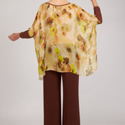 Top Camilla voile stampa fiori