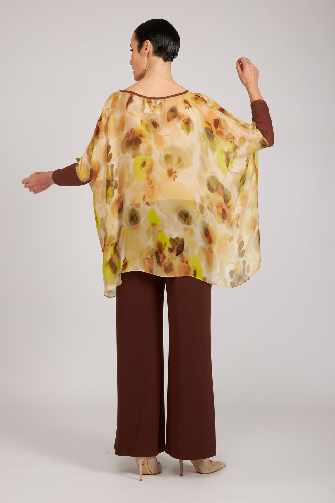 Top Camilla voile stampa fiori