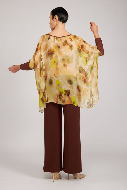 Top Camilla voile stampa fiori