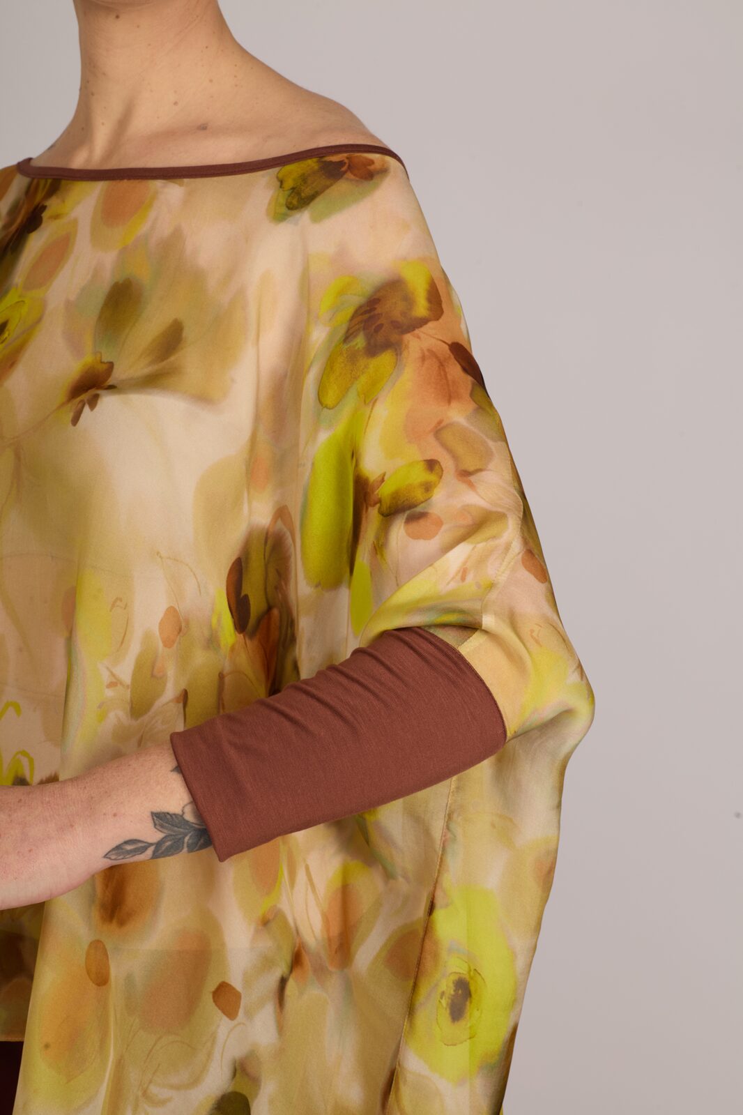 Top Camilla voile stampa fiori
