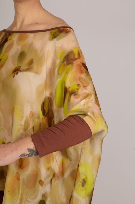 Top Camilla voile stampa fiori