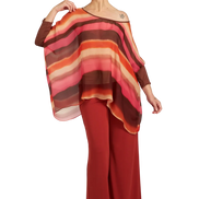 Top Camilla voile stampa sunset